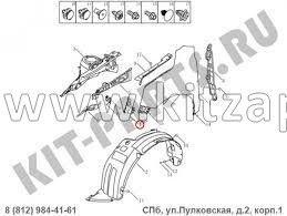 КРОНШТЕЙН ПЕРЕДНЕГО ПРАВОГО КРЫЛА Geely Emgrand X7 NL4 101203681201C15